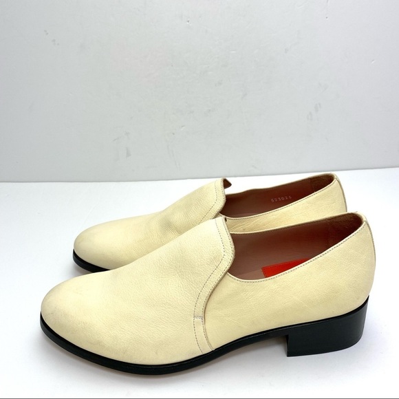 Paul Smith Slip on Leather Classic Loafer in Cream - Picture 6 of 11